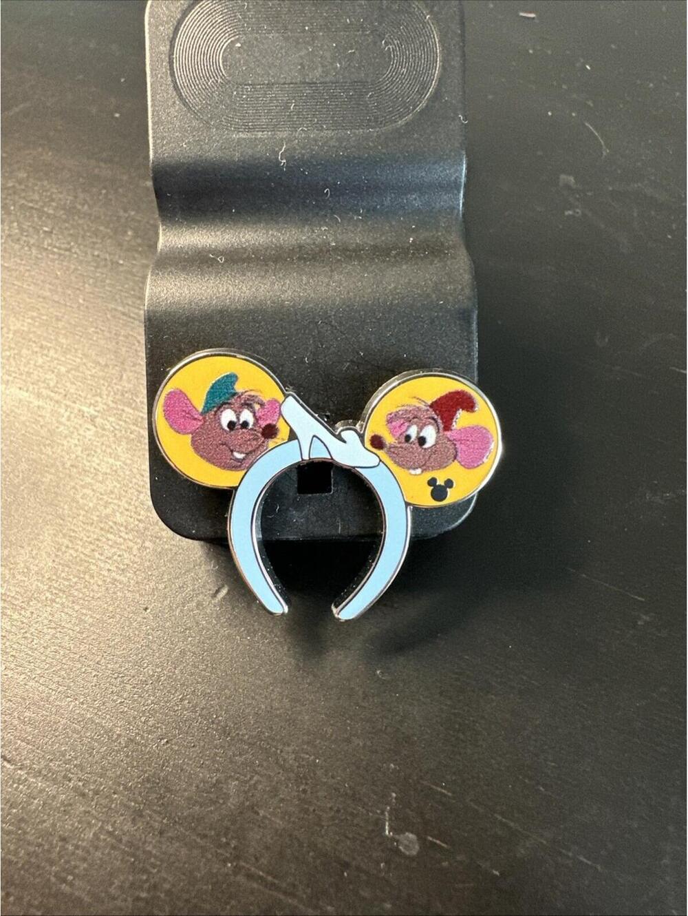 2026 Walt Disney World Jaq and Gus Headband Chaser Hidden Mickey Pin